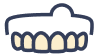 Icon of teeth with an abscess